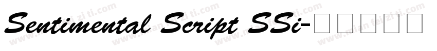 Sentimental Script SSi字体转换
